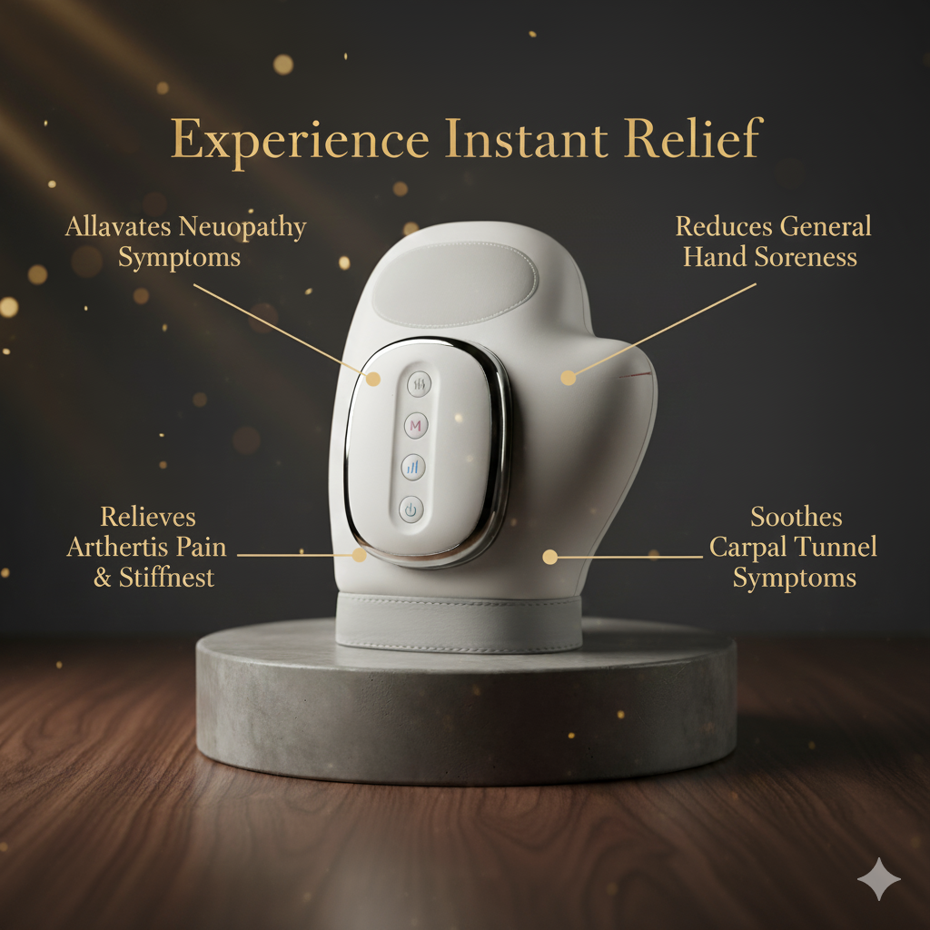 Elixr™ HandEase Glove, Therapeutic Hand Massager